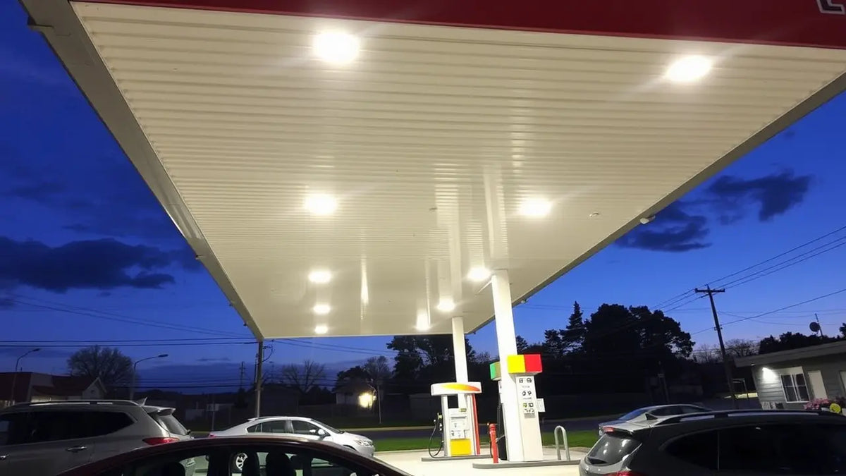 150W LED Canopy Lights for Gas Stations: