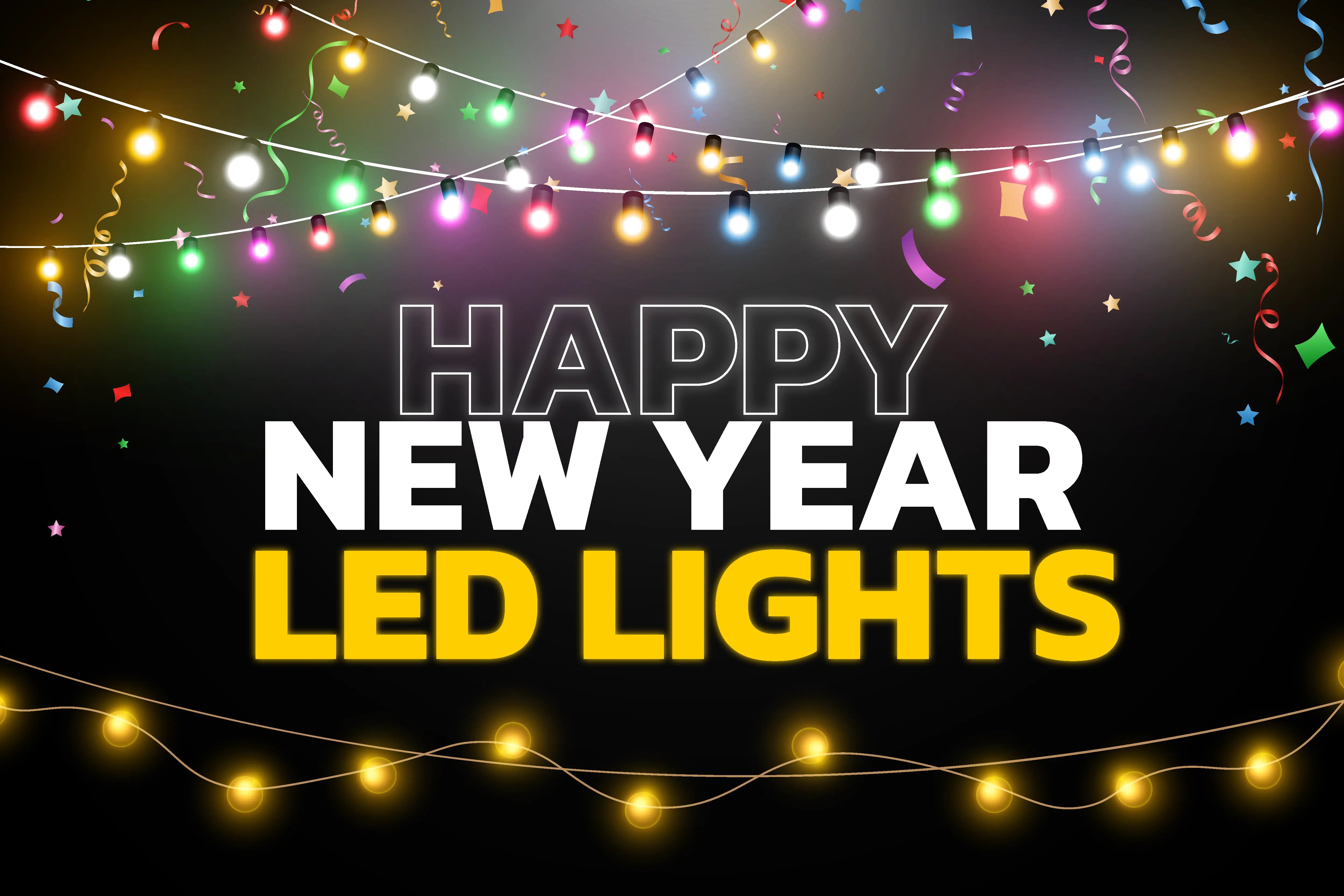 Happy New Year 2025 Lights