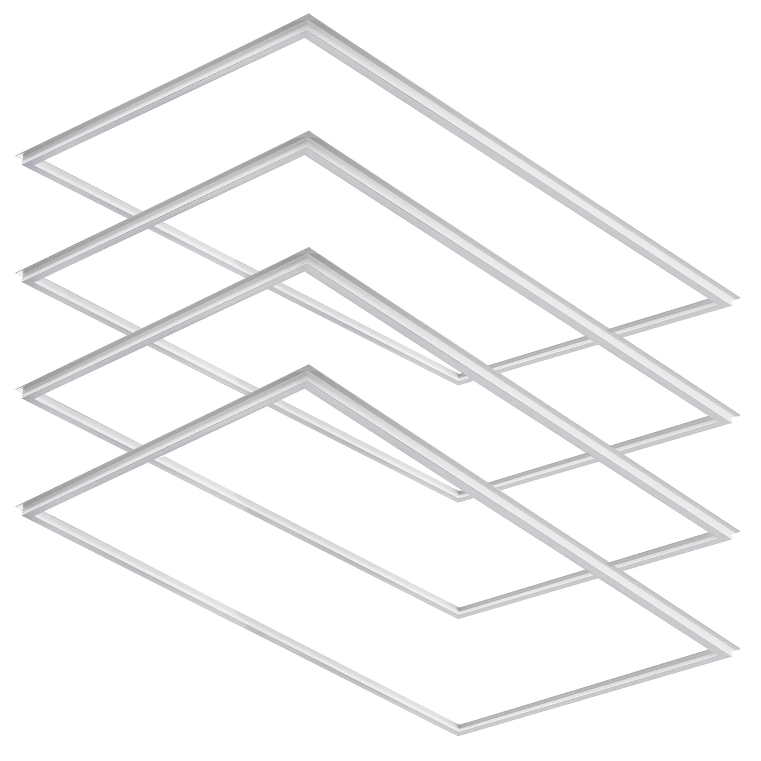 2x4 6-Pack T-Bar LED Grid Light – 40/50/60W Selectable, 5CCT, 0-10V, ETL DLC - GFL24M60WXXK