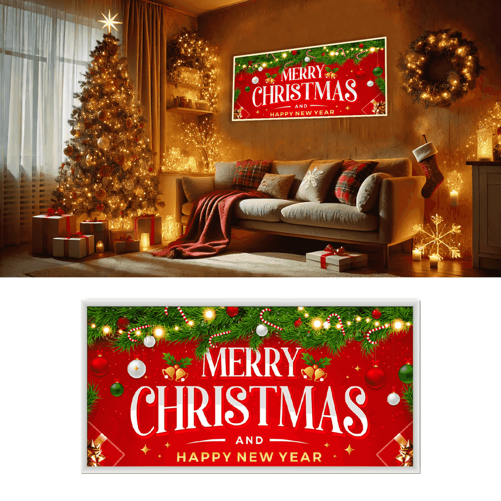 1x4, 2x4, 2x2-Christmas Design LED Panels – 25/30/40W Watt Selectable Flat Panel for Offices, C-Stores – 3CCT – ETL DLC Listed