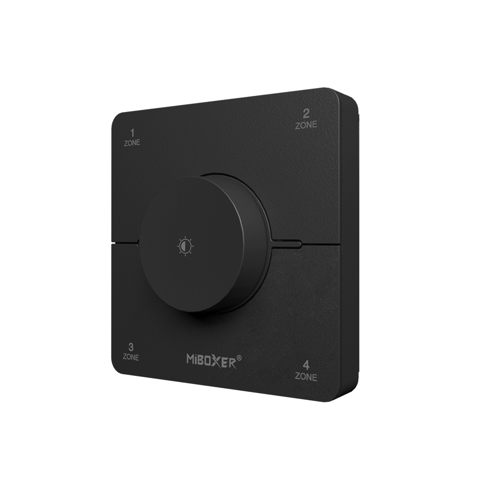 K0S 4-Zone CCT Rotating Panel Remote - 2.4GHz Wireless - 30m Control | MiBoxer/Mi-Light Compatible