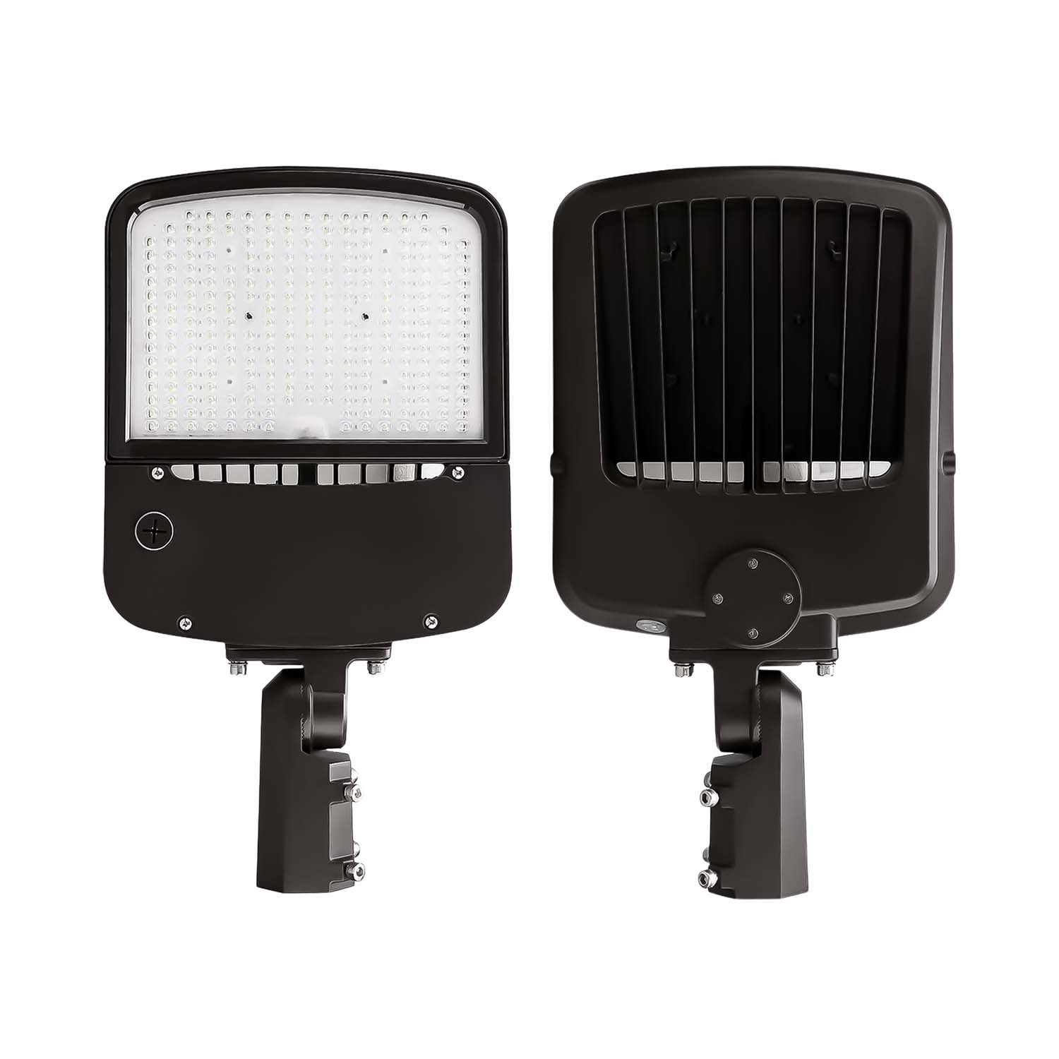 LED Shoebox Area Light | Selectable 100W/120W/150W | 3000K/4000K/5700K CCT | Built-In Photocell | IP65 | cULus DLC