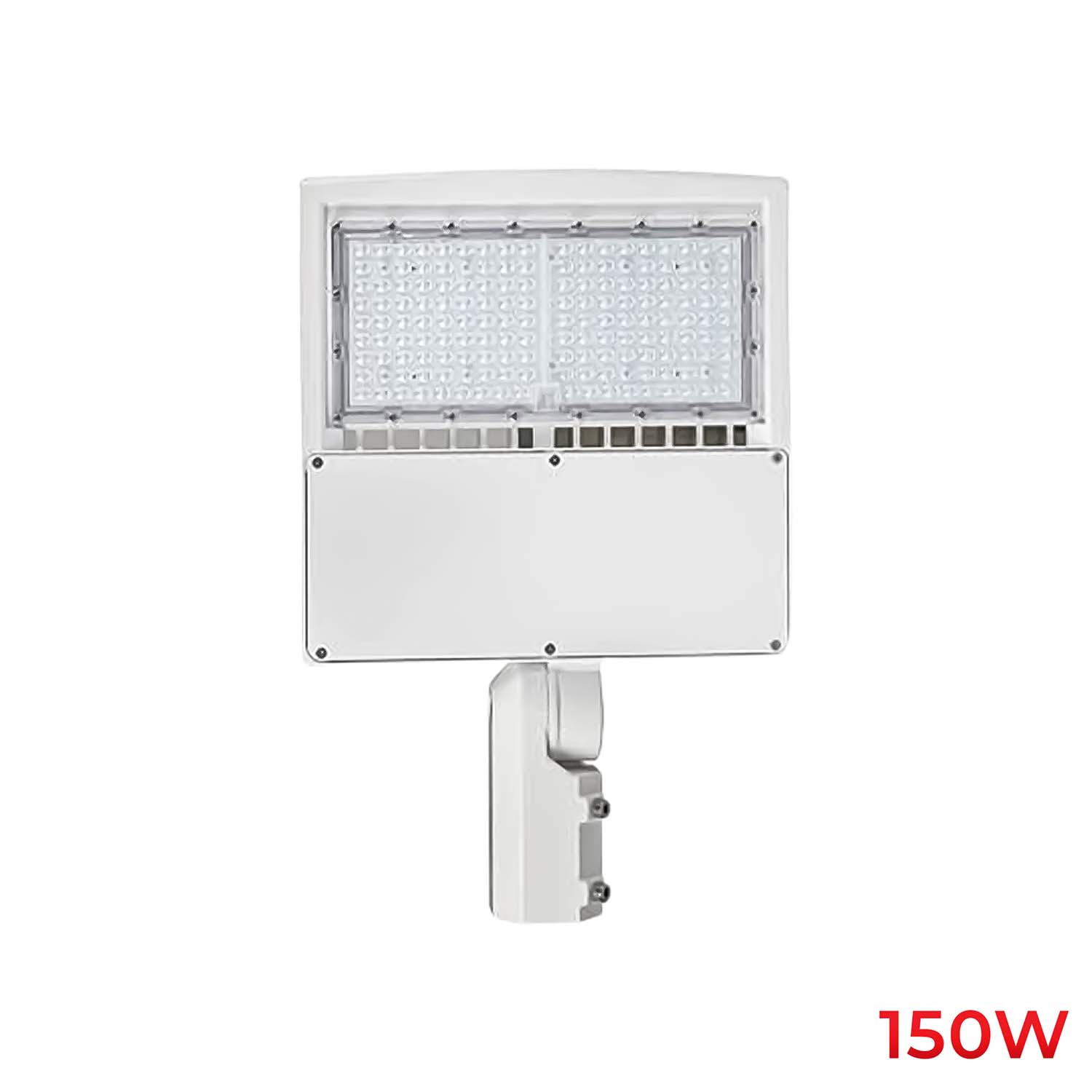 150W White Shoebox Area Light for Parking Lot Slip Fitter - 5000K UL DLC Listed