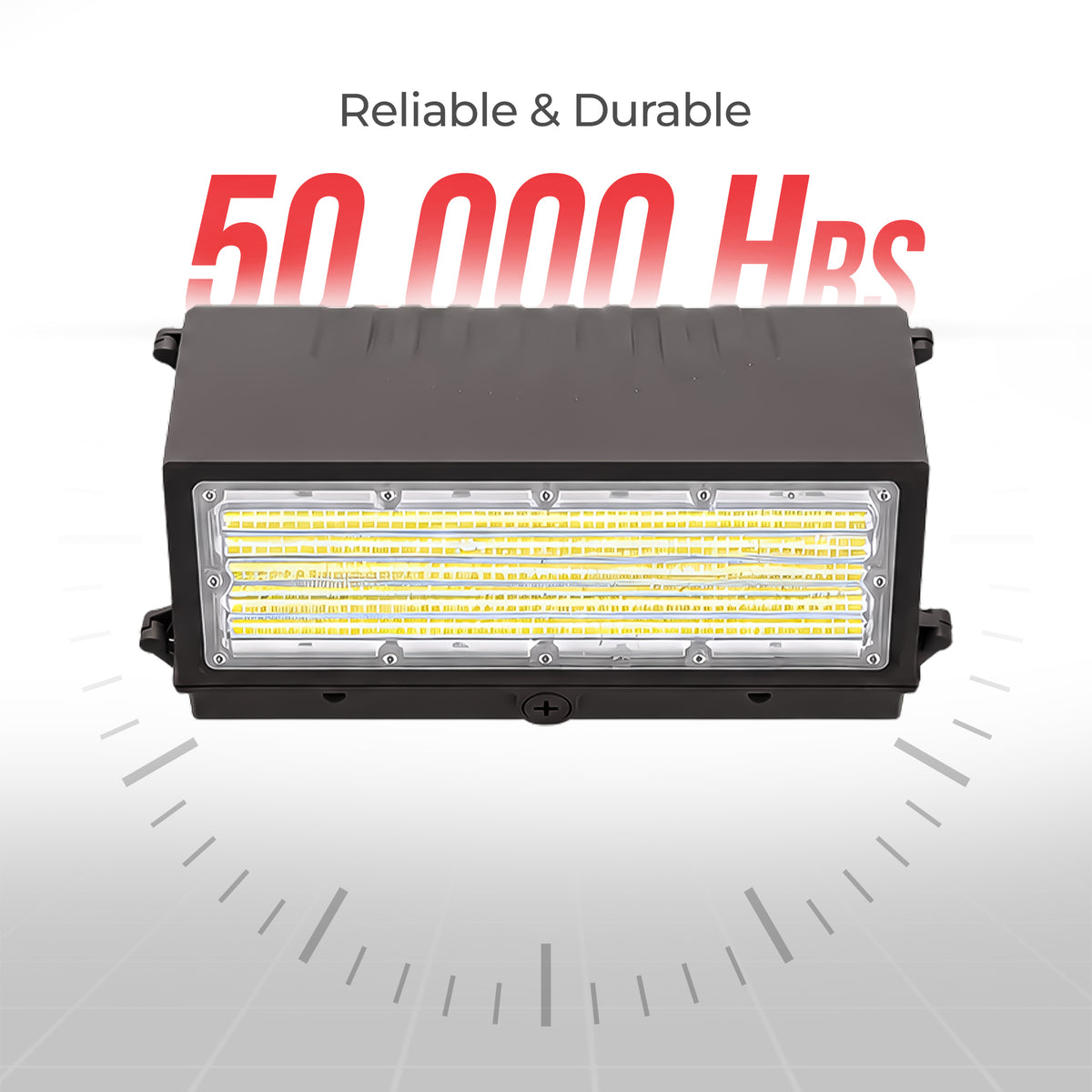 60/90/100/120W Wattage Selectable LED Full Cut Off Wall Pack Light- CCT 3000K/4000K/5000K Selectable | 3FWP-60/90/100/120W-XXK-U