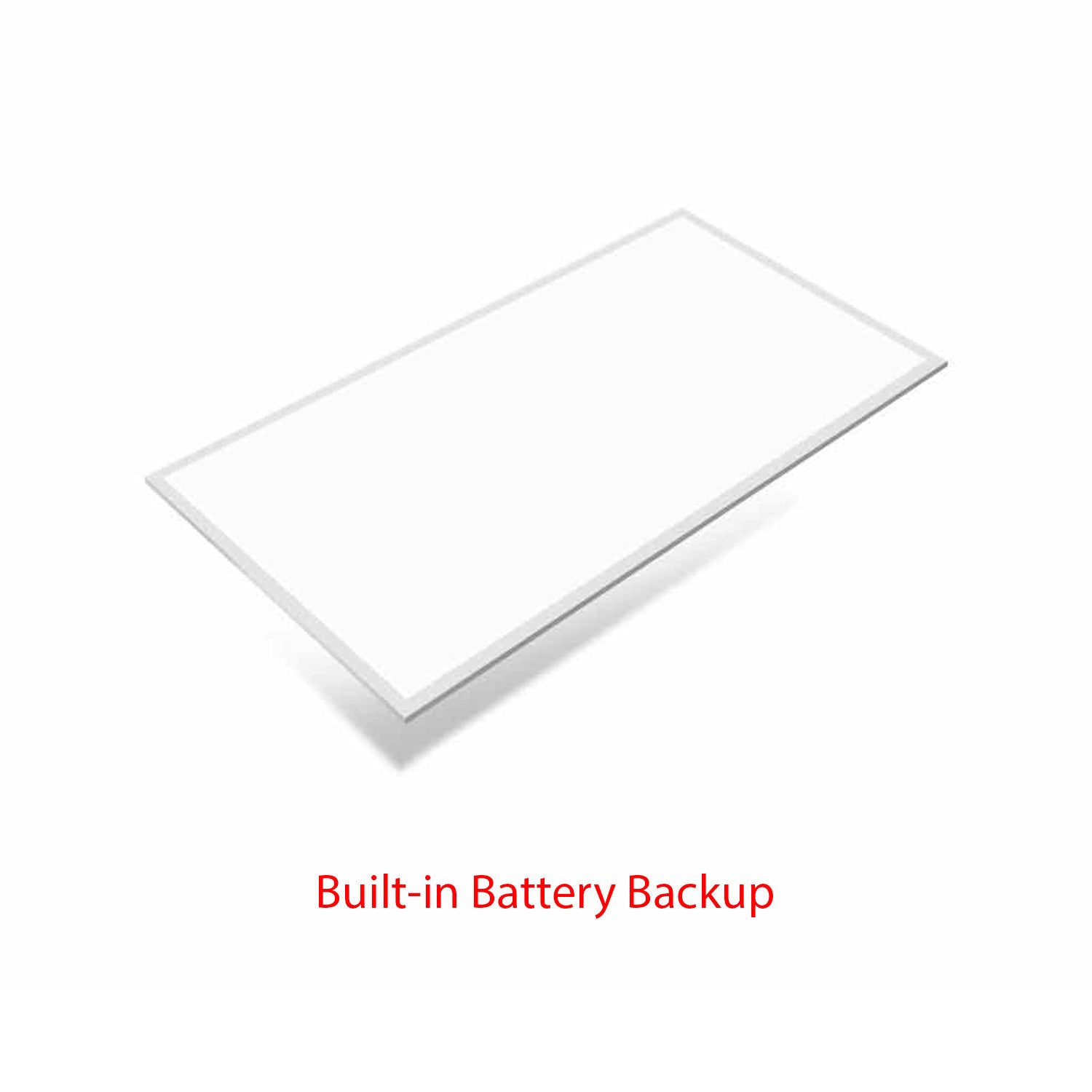 2x4 LED Backlit Panel CCT Light - Emergency Battery Backup, 3CCT - 6 Pack