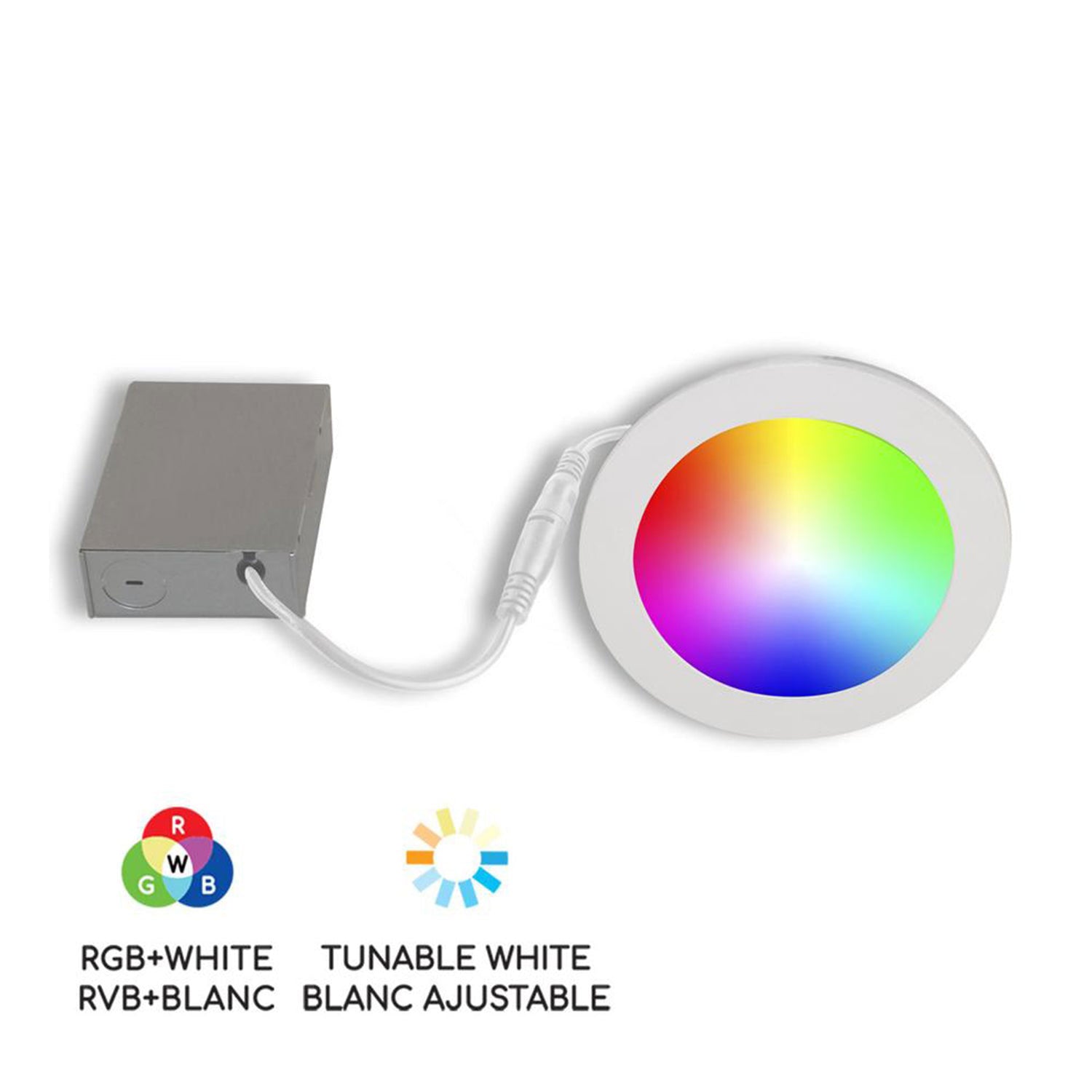 Smart WiFi 6" LED Recessed Light Fixture - 13W RGB+White - Smart Alexa & Google Assistant Compatible - 90W Equivalent