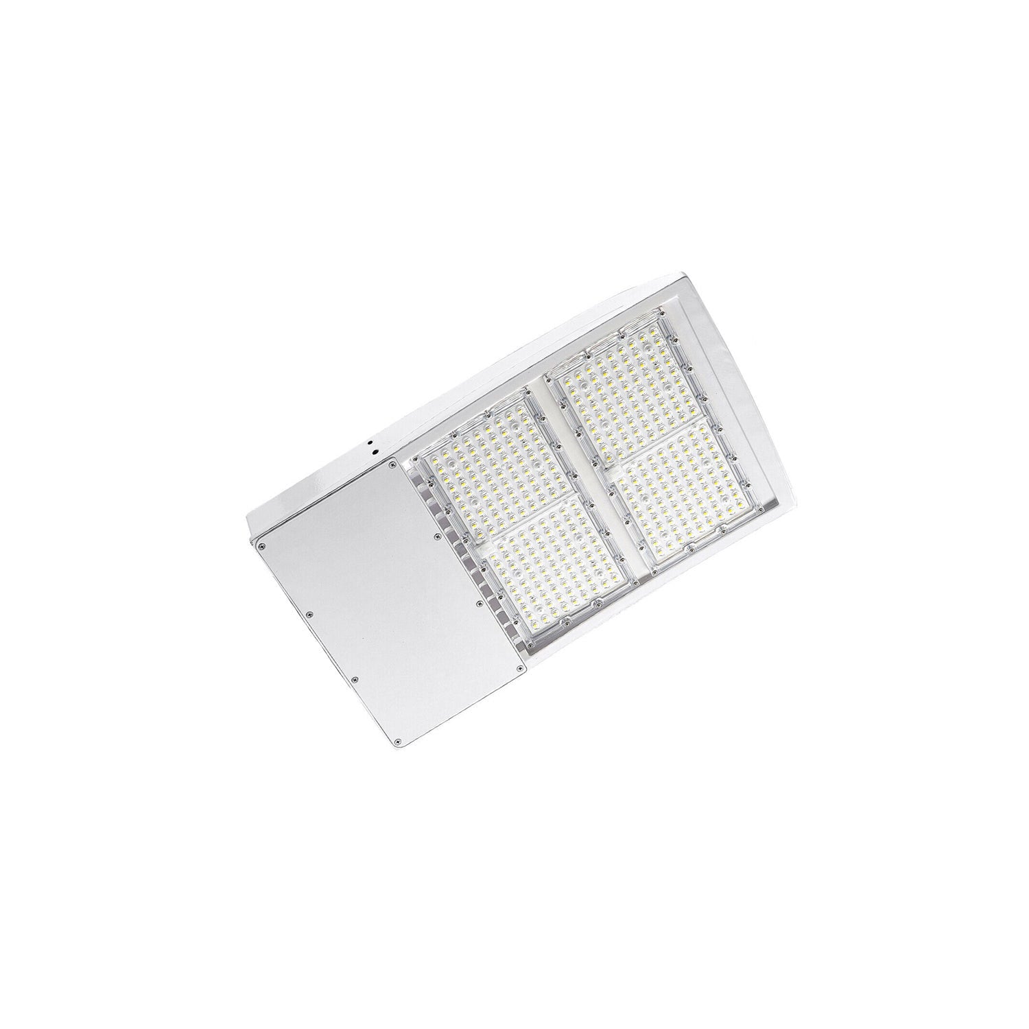 300W White Shoebox Area Light for Parking Lot - 5000K UL DLC Listed