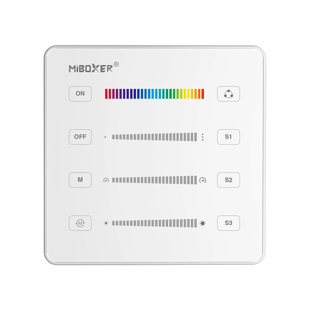MiBoxer B6 SPI Panel Remote | 2.4GHz Wireless | Touch Panel | For Addressable SPI LED Strip Controllers