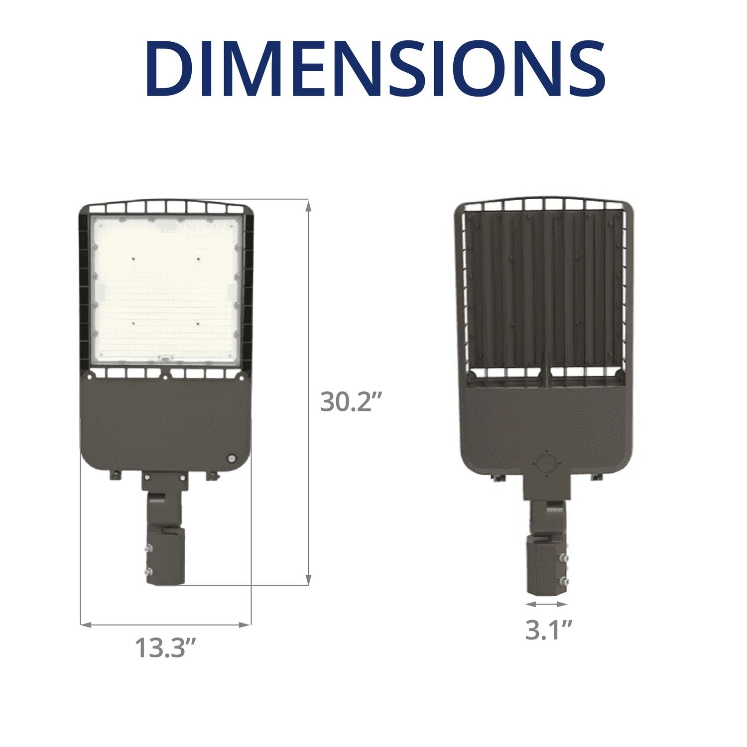 Adjustable LED Parking Lot Light 200/240/300W, 3CCT 39000 Lumens Security Area Light - 480V Available - UL DLC Listed - SZ-PK300W