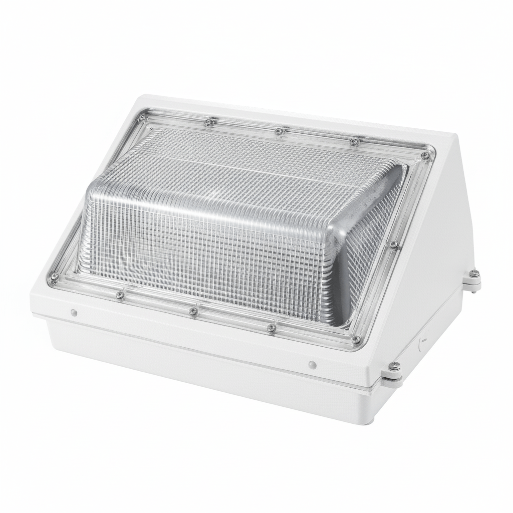Selectable Wattage LED Wall Pack – 60/80/100/120W, 3CCT 3000K/4000K/5000K, White, Photocell