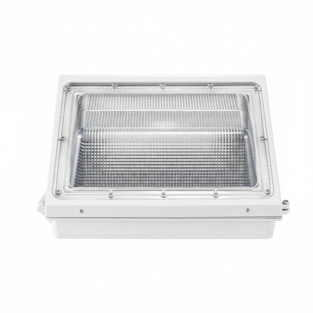 Selectable Wattage LED Wall Pack – 60/80/100/120W, 3CCT 3000K/4000K/5000K, White, Photocell