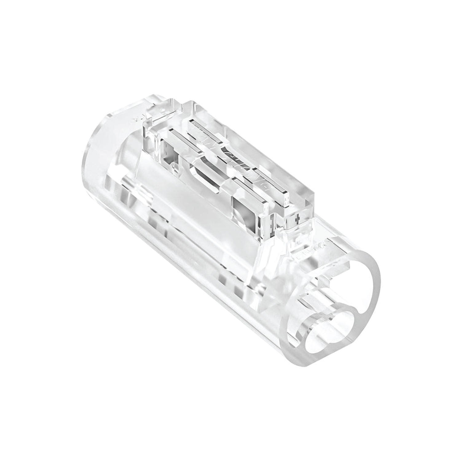 Wire Joint X Connector | 2-Pin, I-Shape, Transparent Housing, 20–18AWG Wire to Wire Connector