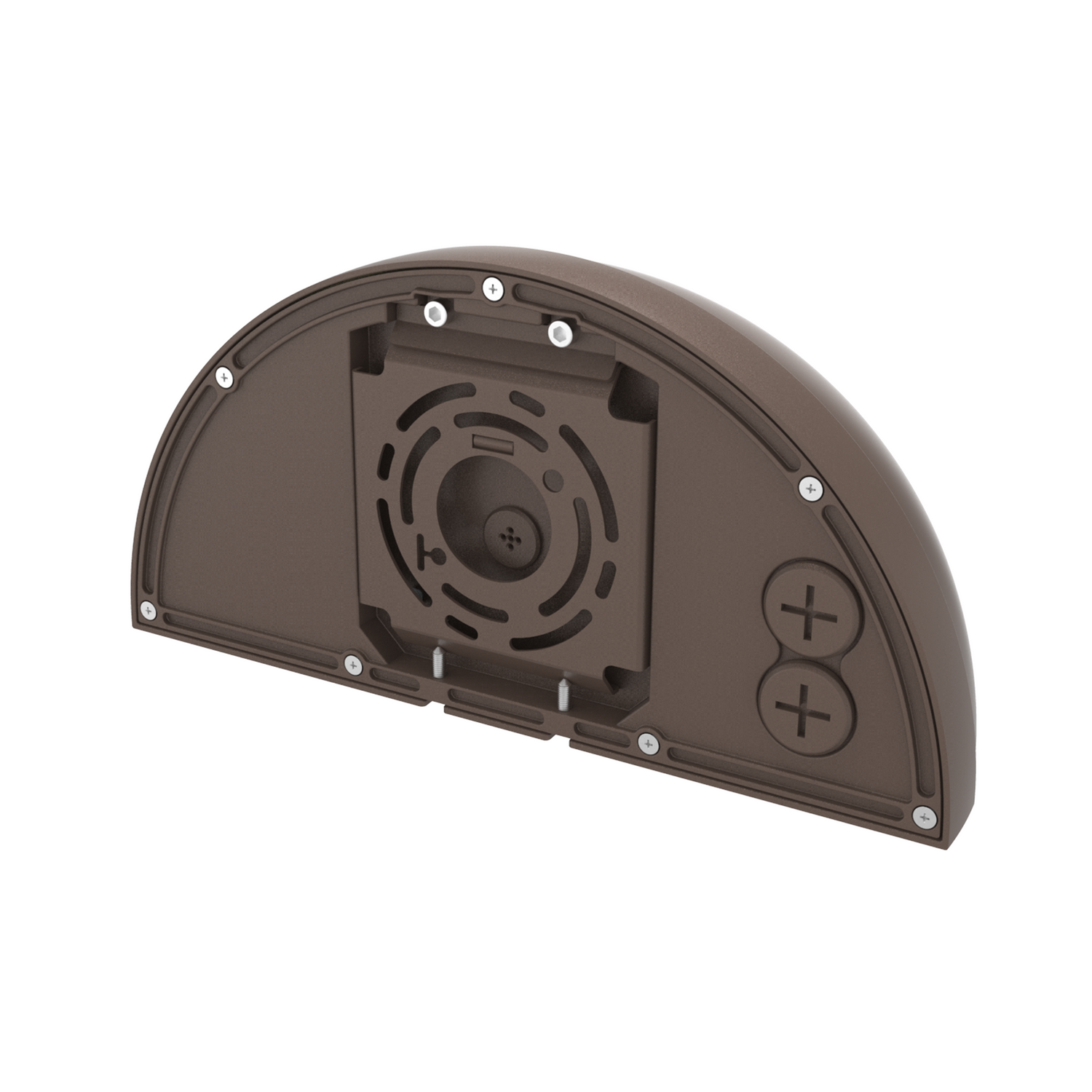 80W Half Moon LED Wall Pack Wattage and CCT Selectable with Photocell | WP-80/64/48W-XXK-P