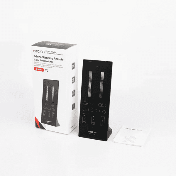 Y2 CCT Vertical Remote - 2.4GHz Wireless - 30m Range | MiBoxer/Mi-Light Compatible