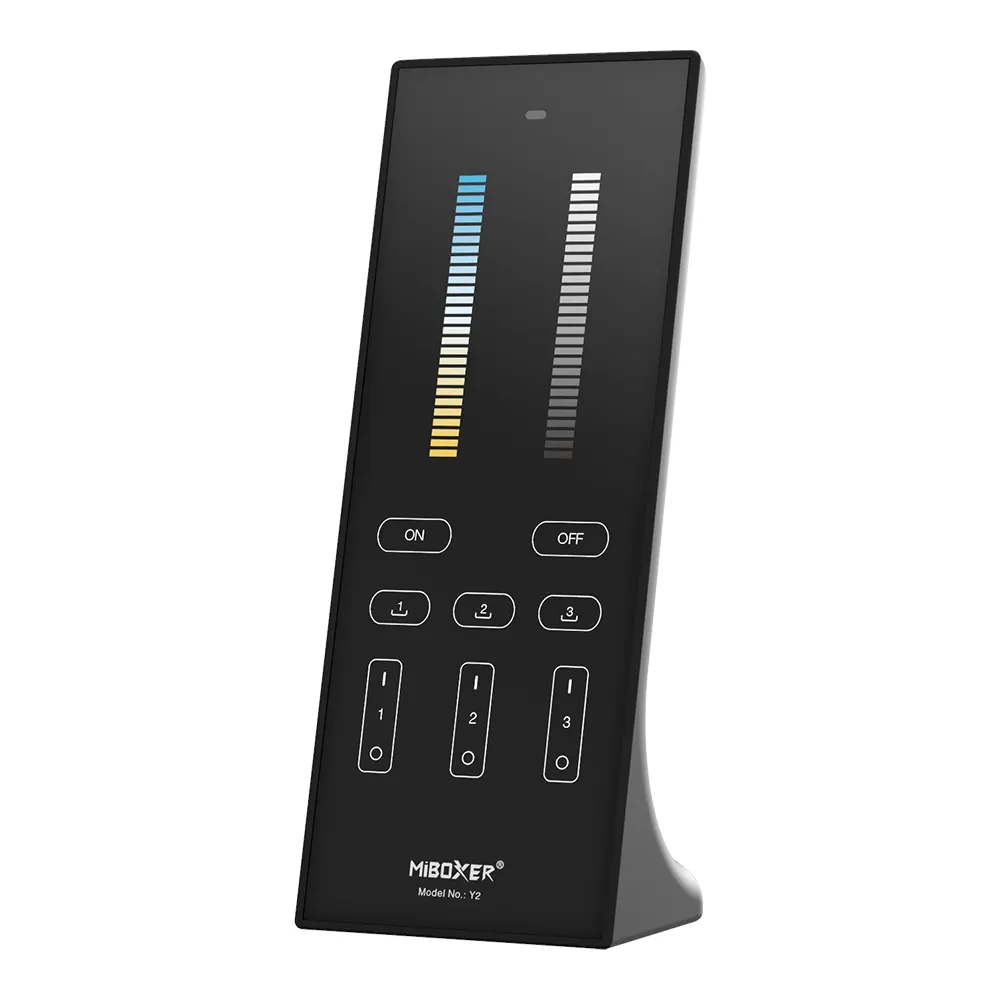 Y2 CCT Vertical Remote - 2.4GHz Wireless - 30m Range | MiBoxer/Mi-Light Compatible