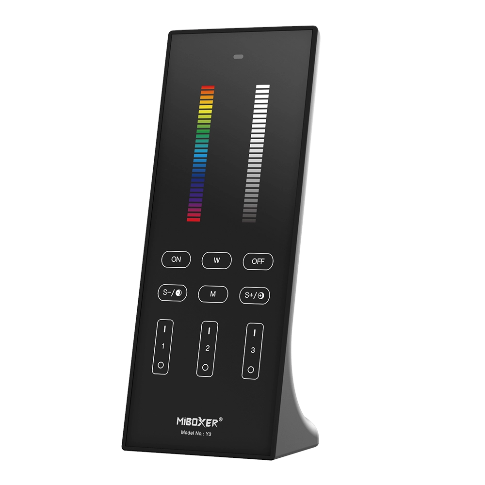 Y3 RGB+CCT Vertical Remote - 2.4GHz Wireless - 30m Control | MiBoxer/Mi-Light Compatible