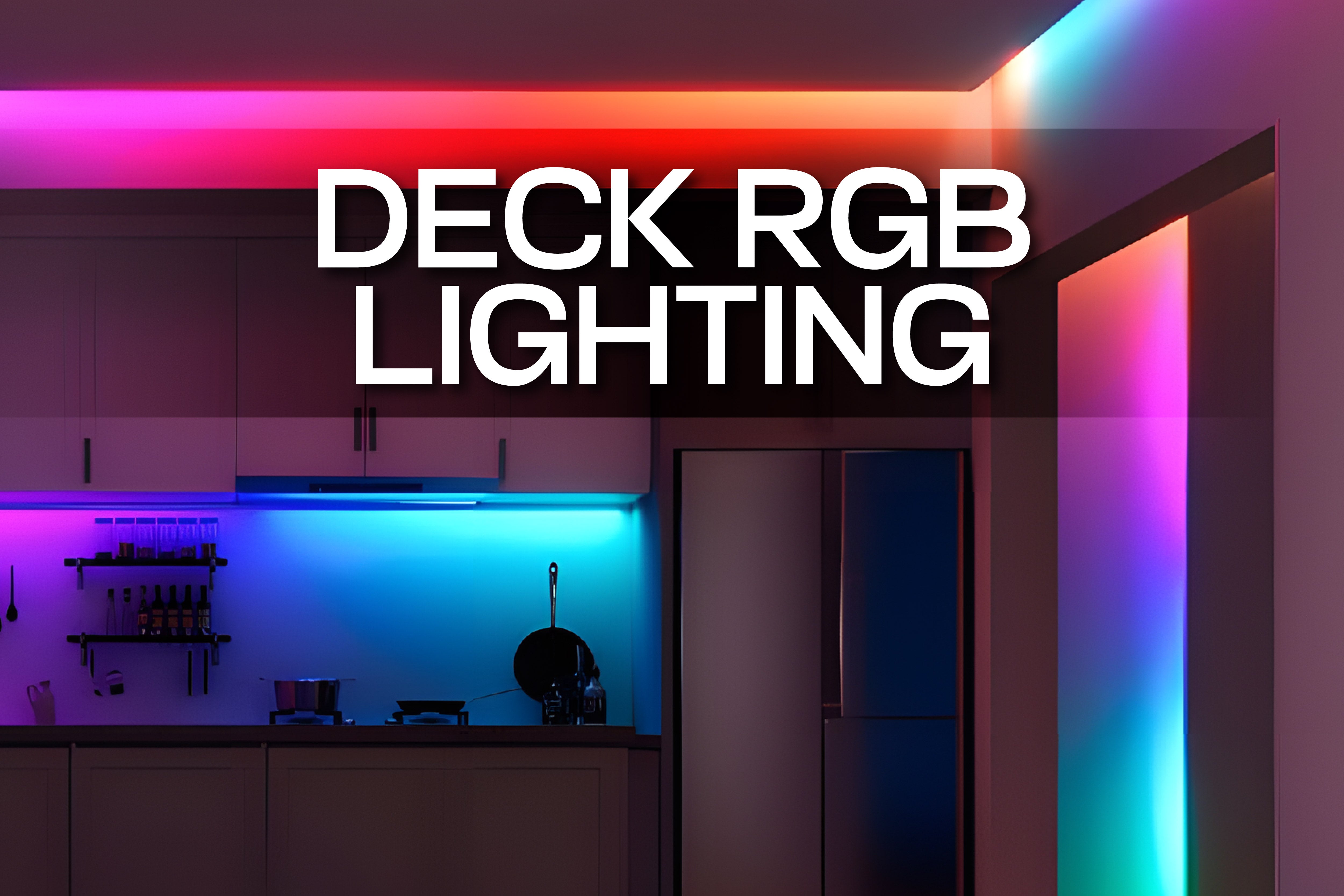 Deck RGB LED Strip Lighting with Super Tech Light