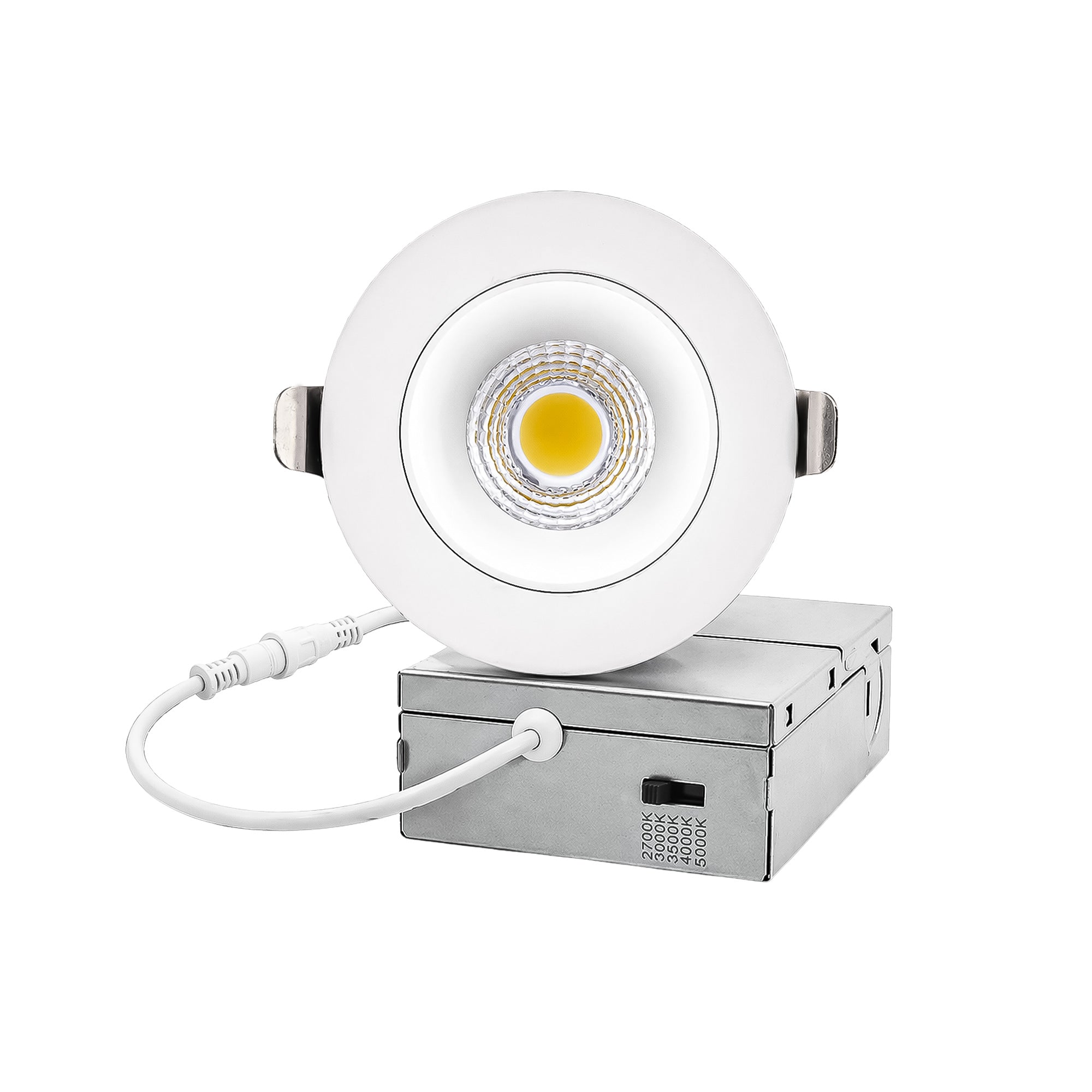 2" Architectural LED Recessed Downlight – COB, Selectable CCT, Round/Square