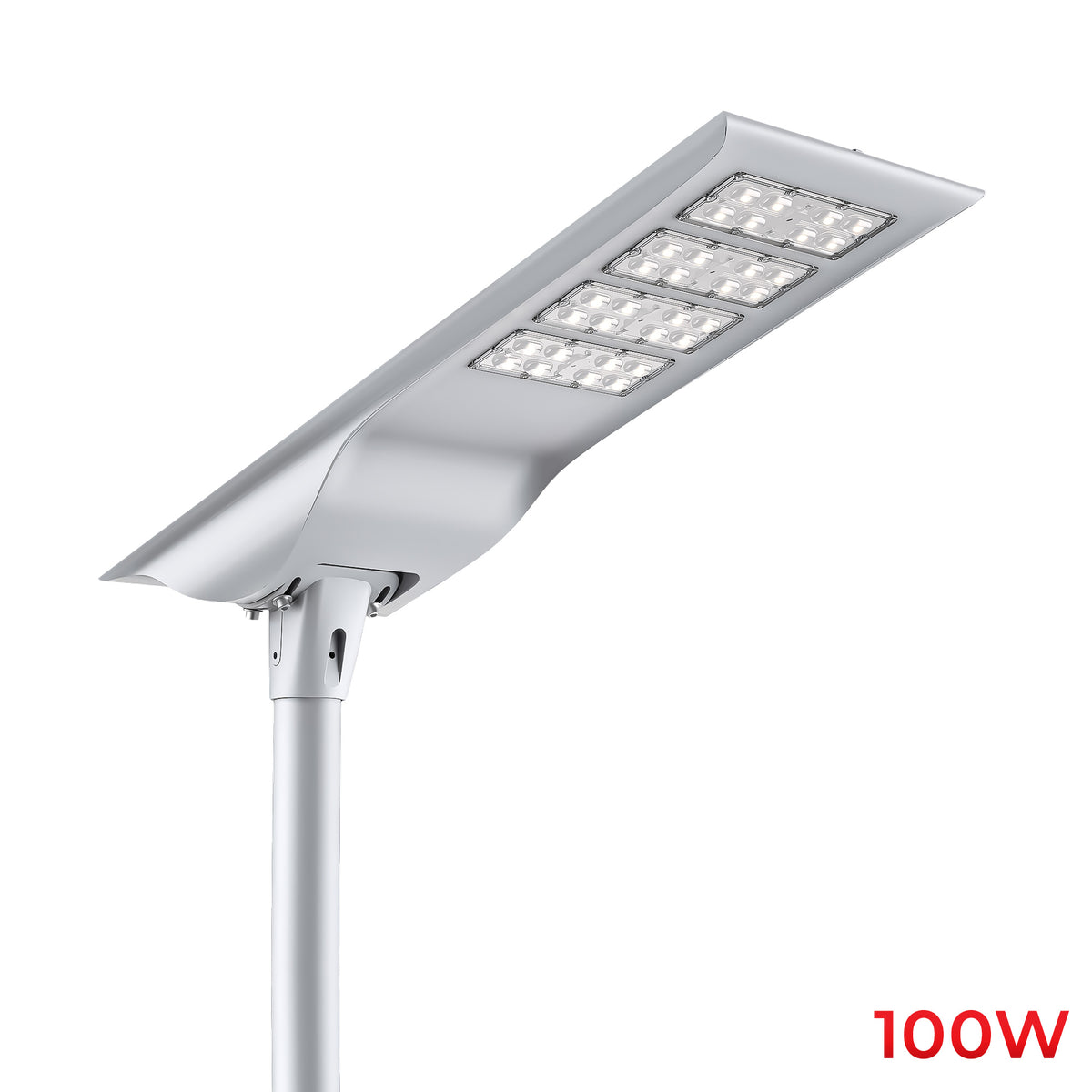 100W Solar LED Street Light | 9000lm | 3-Mode Smart Control | Motion Sensor | IP66 | LiFePO4 Battery – LS-SLS100W