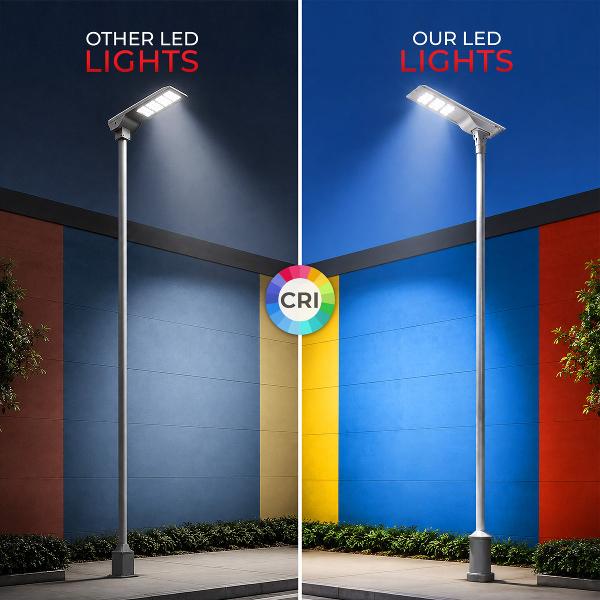 100W Solar LED Street Light | 9000lm | 3-Mode Smart Control | Motion Sensor | IP66 | LiFePO4 Battery – LS-SLS100W