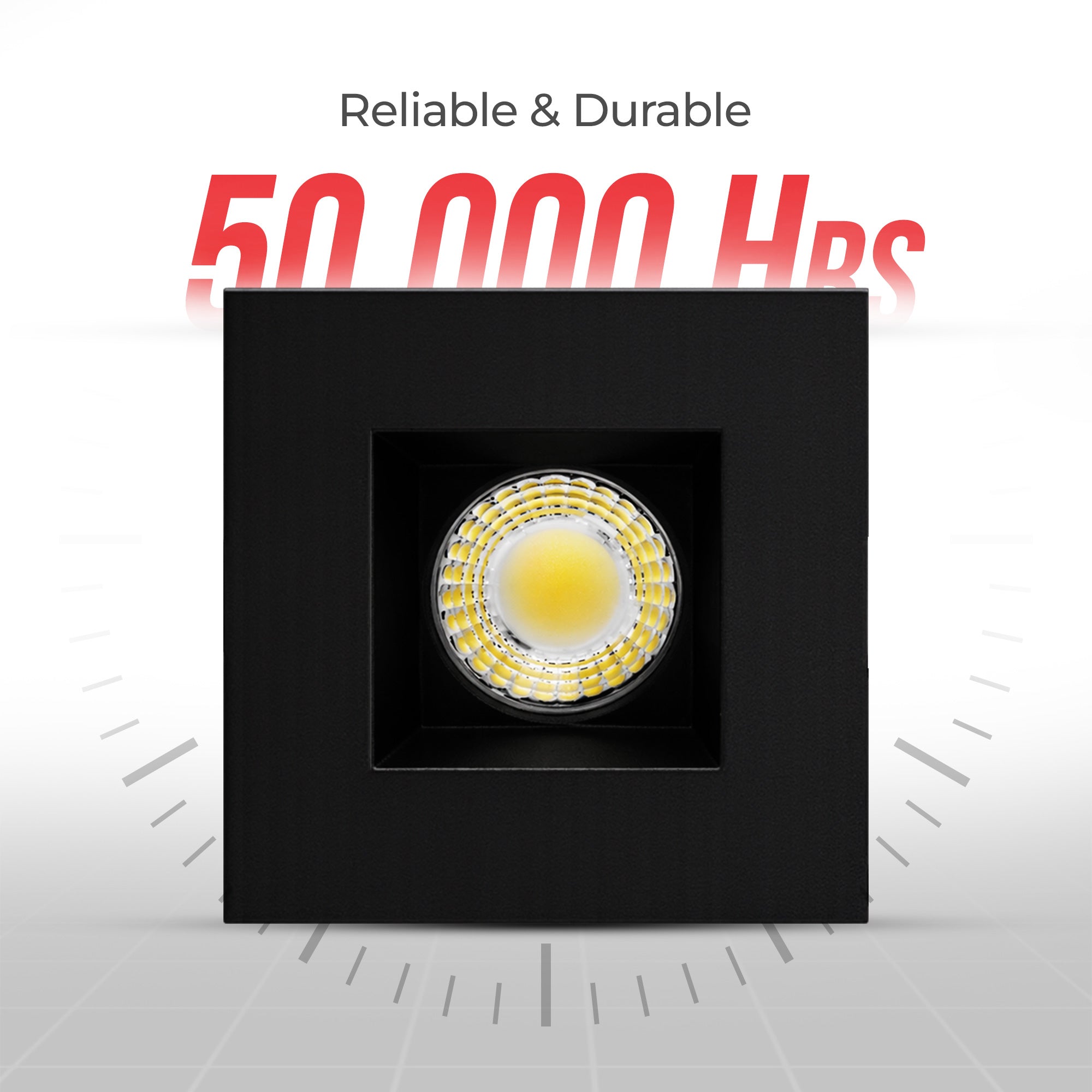 4" Architectural LED Recessed Downlight – COB, Selectable CCT, Round/Square