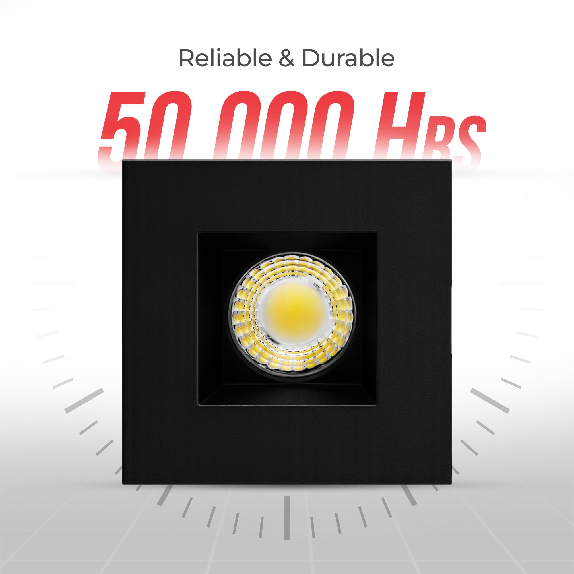 2" Architectural LED Recessed Downlight – COB, Selectable CCT, Round/Square