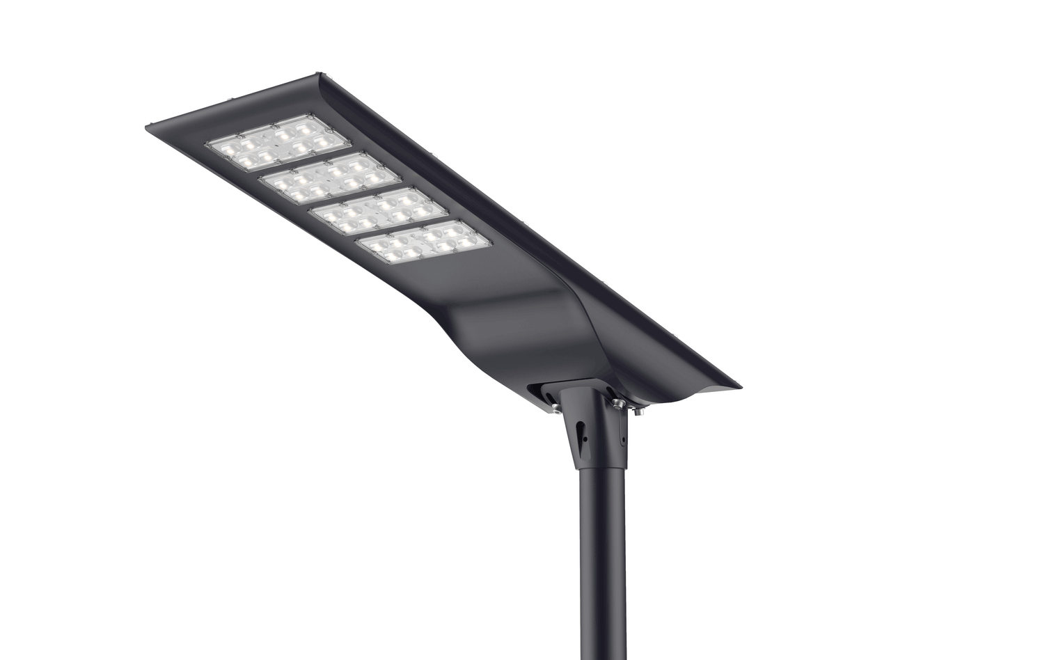 100W Solar LED Street Light | 9000lm | 3-Mode Smart Control | Motion Sensor | IP66 | LiFePO4 Battery – LS-SLS100W
