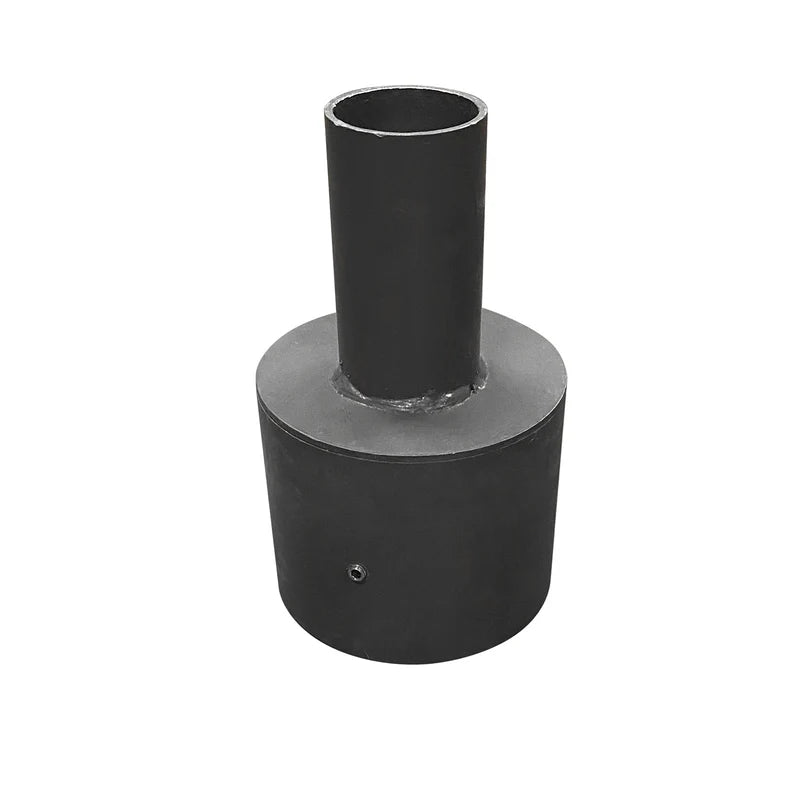 4" Round Pole Tenon Adaptor - 2-3/8" O.D. Tenon - Dark Bronze