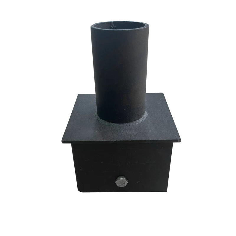5" Square Pole Tenon Adaptor - 2-3/8" O.D. Tenon - Dark Bronze