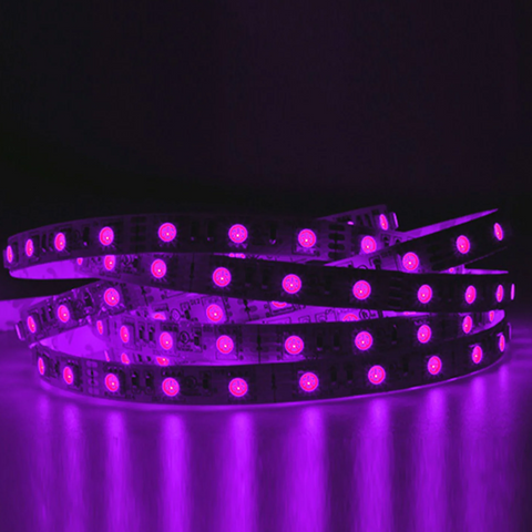 SMD 5050 Single Color 25ft LED Strip Light - 60leds/m, 12V, UL Listed, IP20