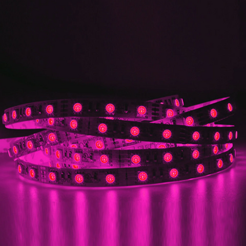 SMD 5050 Single Color 25ft LED Strip Light - 60leds/m, 12V, UL Listed, IP20