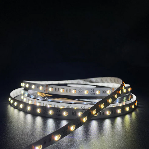 SMD 5050 25ft RGBW+CCT LED Strip Light - IP20, 60leds/m, 24V, UL Listed