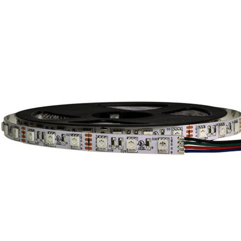 SMD 5050 RGB 25ft LED Strip Light - 60leds/m, 12V, UL Listed