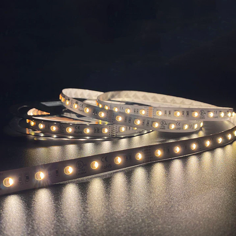 SMD 5050 25ft RGBW+CCT LED Strip Light - IP20, 60leds/m, 24V, UL Listed