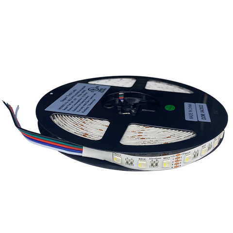 SMD 5050 25ft RGBW+CCT LED Strip Light - IP20, 60leds/m, 24V, UL Listed