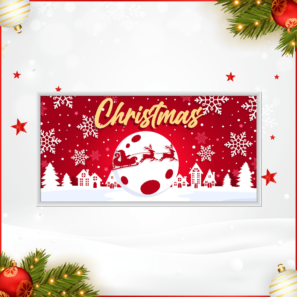 Premium Christmas-Themed LED Panel Light – Festive 2x4 Panels  25/30/40W Watt Selectable Flat Panel for Home & Business Décor 3CCT – ETL DLC Listed