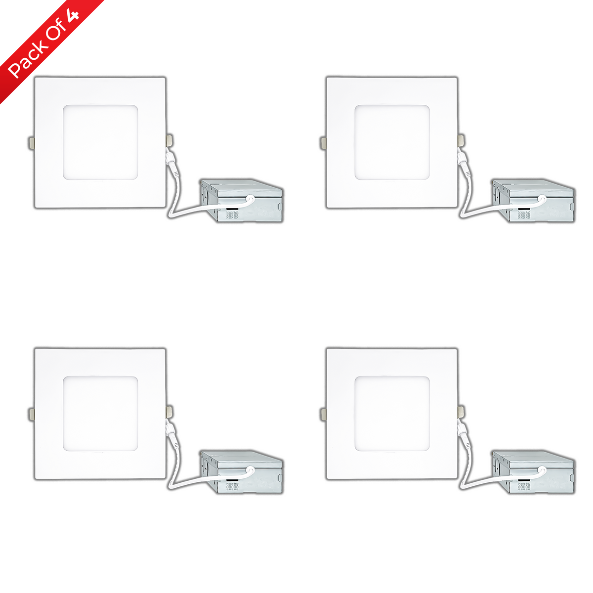4 Inch 9W Square Panel Downlight 5CCT Selectable | FD4-S3-9W-5CCT