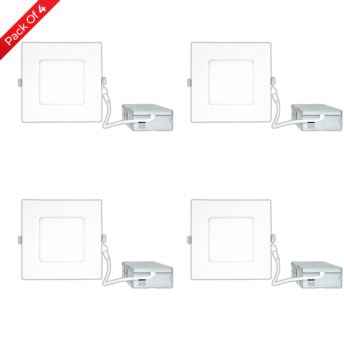 6 Inch 12W Square Panel Downlight 5CCT Selectable | FD6-S3-12W-5CCT