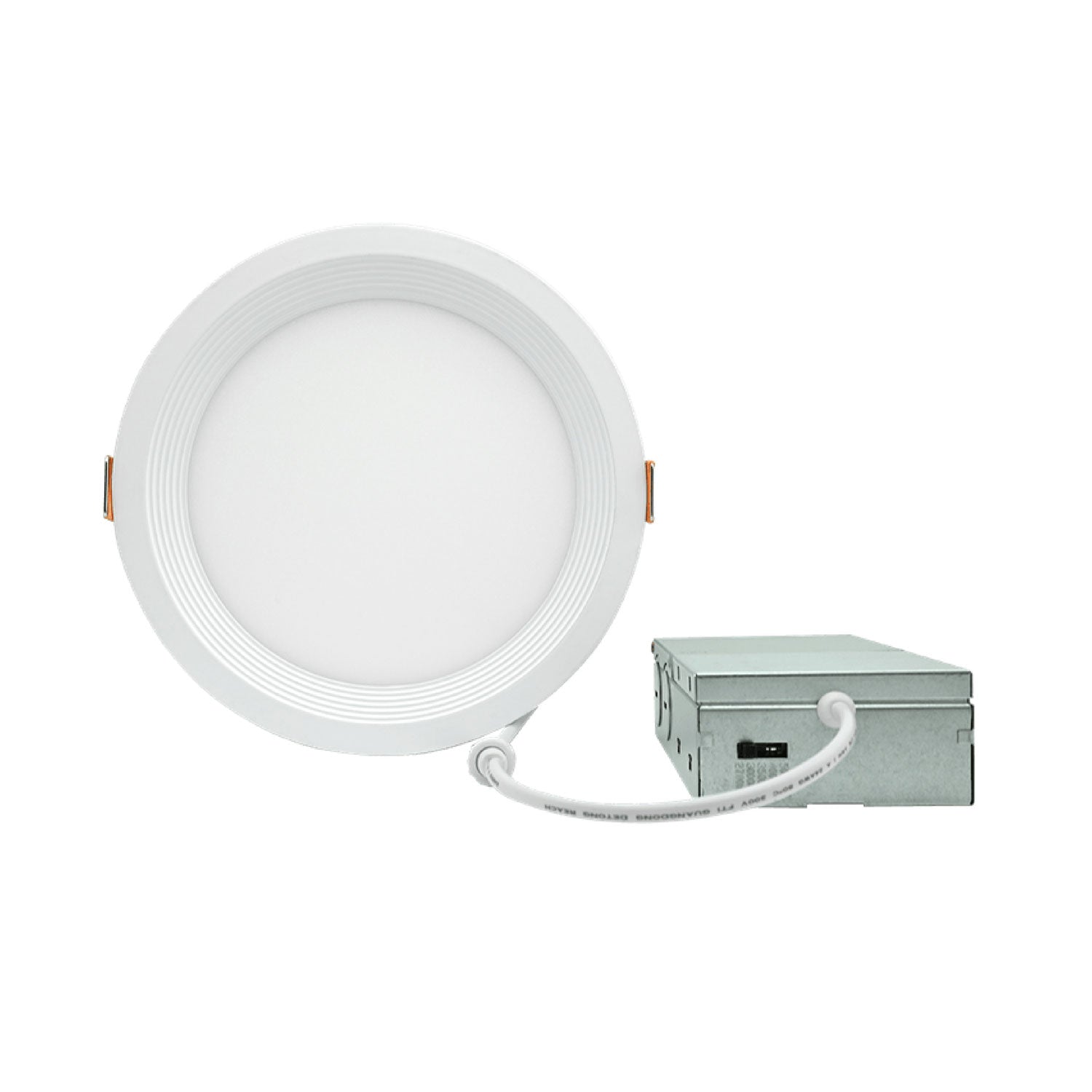 6" Slim Canless LED Downlight – Baffle Trim, Selectable 5CCT, 12W, ETL Listed