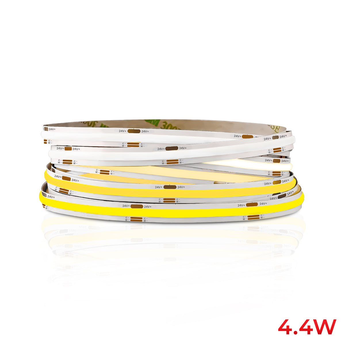 DotFree COB CCT Tunable 24V LED Strip Light - 2700K to 6500K - IP20 - UL Listed
