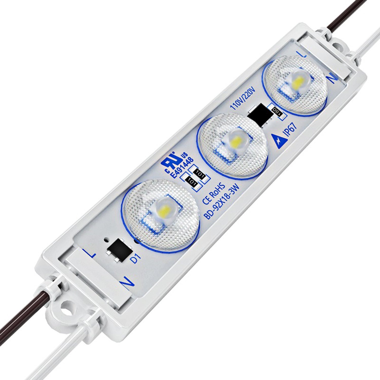 LED Modules - 3W 110V - IP65 - 100pcs Set