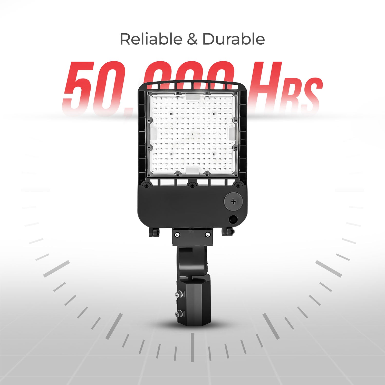 100W 8th Gen LED Shoebox Area Light 13000 Lumens 5000K UL DLC Listed