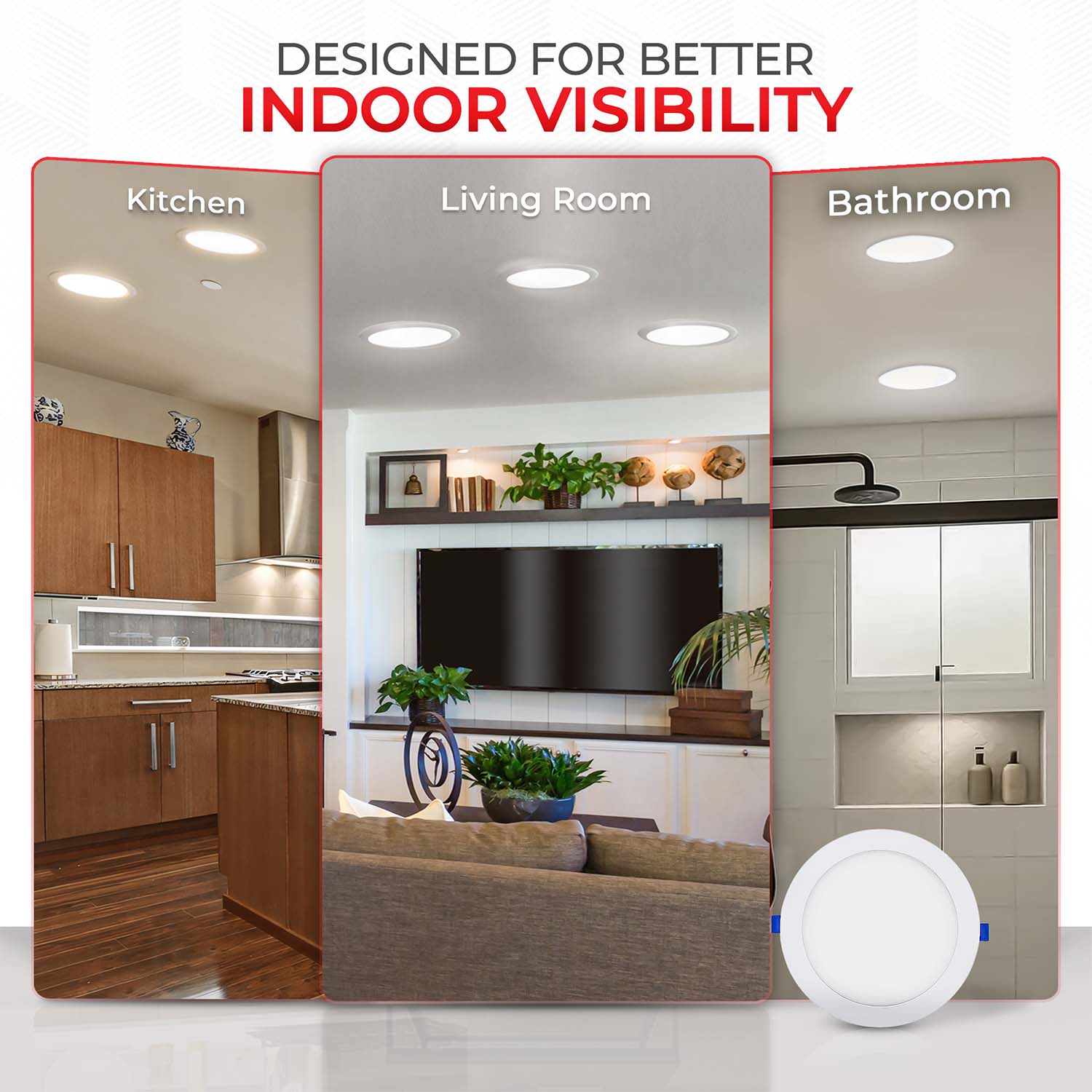 12 inch 24W LED Can Killer Ultra Thin Downlight - 1920 Lumens - 3CCT - ETL, ES Approved