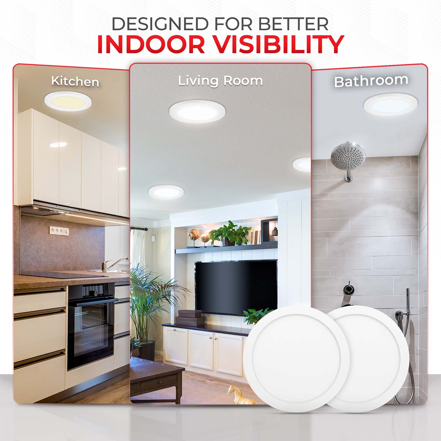 12 inch 24W LED Slim Panel Downlight - 1680 Lumens - 5700K - ETL Approved