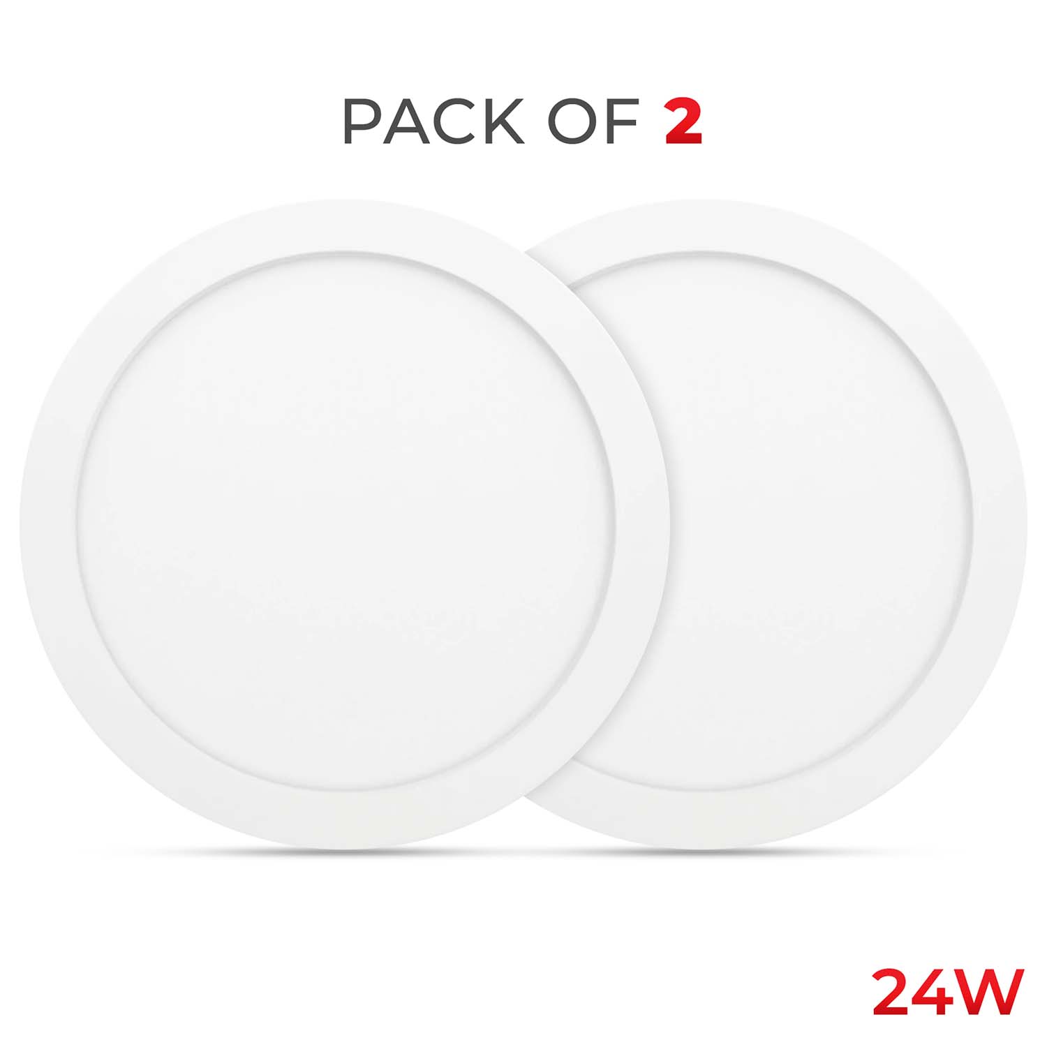 12 inch 24W LED Slim Panel Downlight - 1680 Lumens - 5700K - ETL Approved