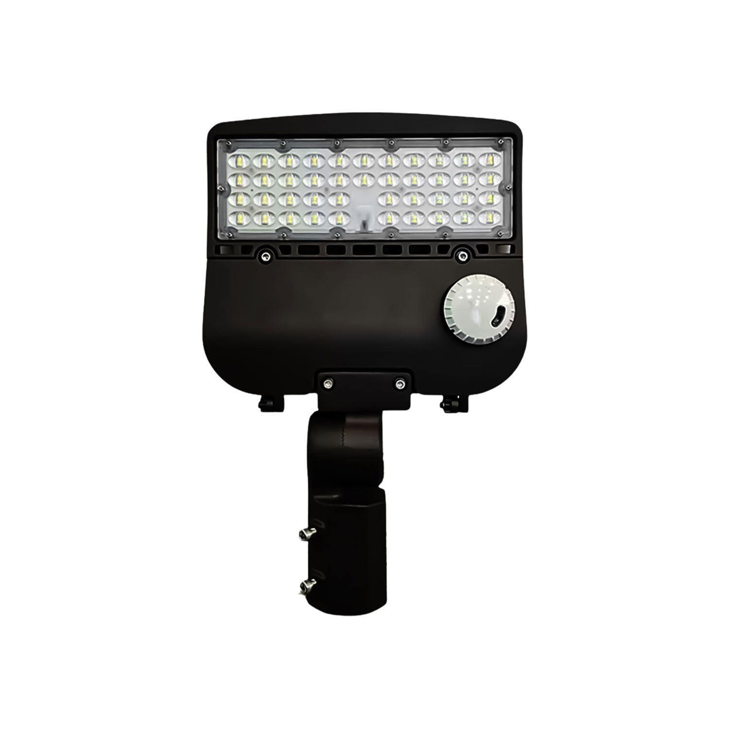 150W Shoebox Street Light with Motion Sensor, SOSEN Driver, Bronze Body, Slip Fitter Mount, 5000K, UL Listed - Sharkward BRI816