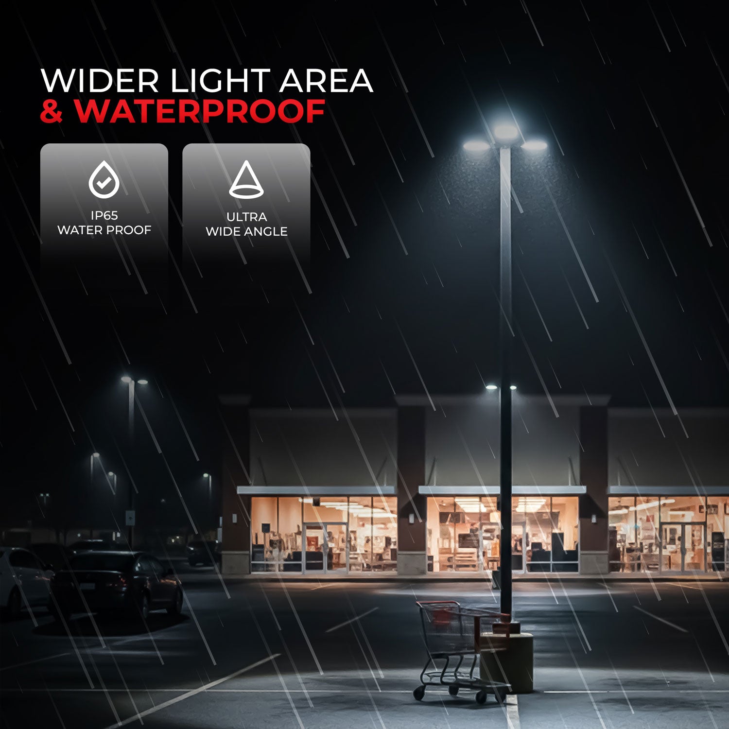 240W Shoebox Area Light for Parking Lot - 5700K UL Listed