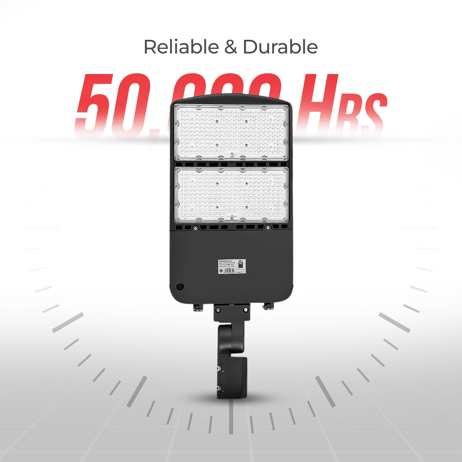 240W Shoebox Area Light with Photocell for Parking Lot - 5700K UL Listed