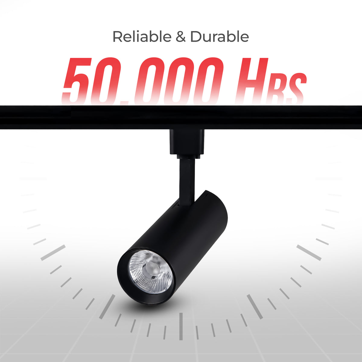 25W Commercial High-Output Track Light (Halo Compatible) – 3CCT Spot Light ETL Listed