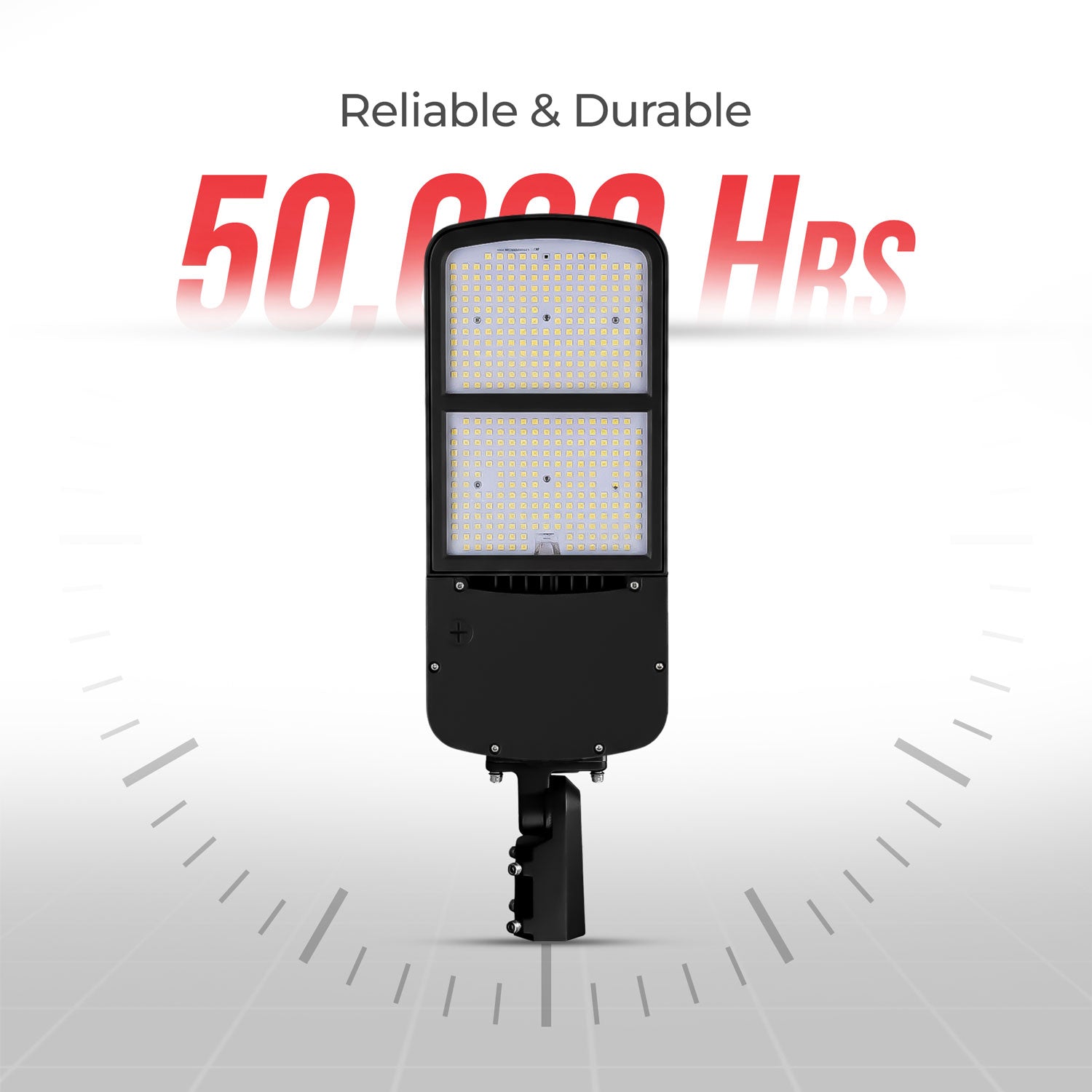 300W SP2 Shoebox Area Light for Parking Lot - 5700K UL DLC Listed